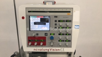 Novalung Vision Alpha High Frequency Ventilator with Hoses (Powers Up) * SN 00194 * * Mfd Dec 2011 * - 2