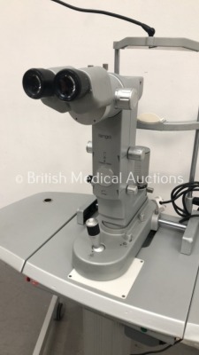 Ellex Medical Tango YAG Laser/Slit Lamp Ref LT5106-T Versions C04 D11 M12 P03 with 2 x 12.5x Eyepieces on Motorized Table (Powers Up with Key-Key Incl - 2