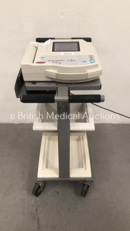 GE MAC 1200 ST ECG Machine on Stand (Powers Up)