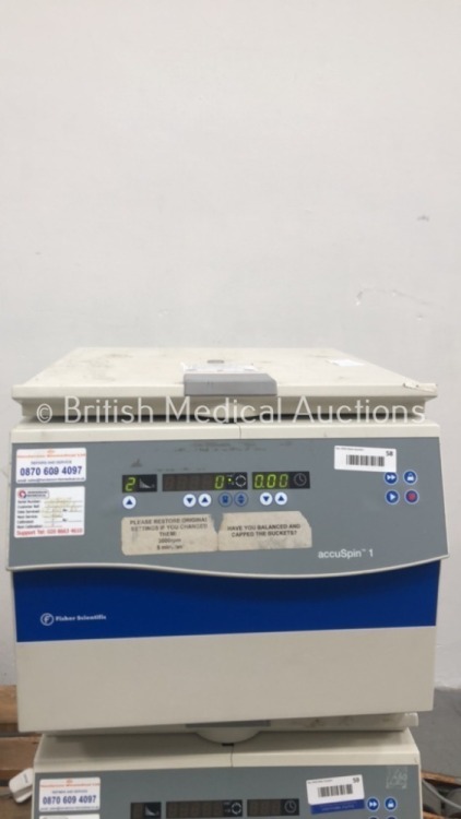 Fisher Scientific AccuSpin 1 Centrifuge (Powers Up)