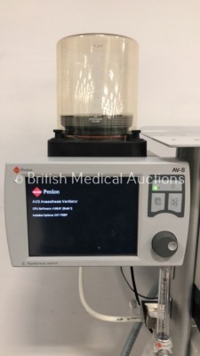 InterMed Penlon Prima SP Anaesthesia Machine with InterMed Penlon AV-S Ventilator CPU Software Version 1.89.01 (Build 1) / Installed Options OXY PEEP - 2