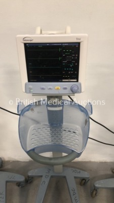 2 x Datascope Trio Patient Monitors on Stands with SpO2,T1,ECG and NIBP Options and 2 x Datascope Duo Patient Monitors on Stands with NIBP and SpO2 Op - 5