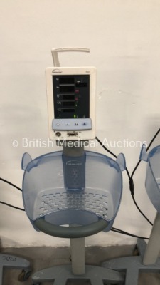 2 x Datascope Trio Patient Monitors on Stands with SpO2,T1,ECG and NIBP Options and 2 x Datascope Duo Patient Monitors on Stands with NIBP and SpO2 Op - 7