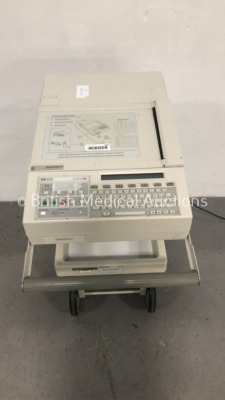 Hewlett Packard PageWriter XLe ECG Machine on Stand (Draws Power-Blank Screen)