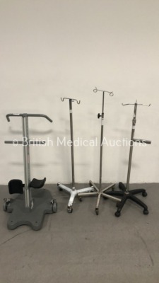Mixed Lot Including 3 x Drip Stands and 1 x RoMedic Return Standing Aid