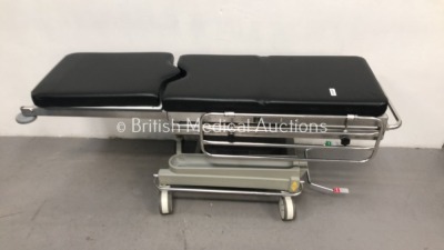 Portsmouth Surgical Equipment QA2 Hydraulic Patient Trolley with Cushions (Hydraulics Tested Working) - 2