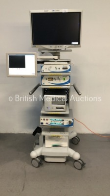 ConMed Linvatec Stack Trolley with ConMed Linvatec HD 1080p Monitor, MedXChange Touch Screen Monitor, ConMed Linvatec HD 1080p Camera Control Unit, Co - 12