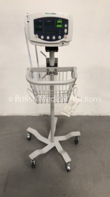 Welch Allyn 53N00 Patient Monitor on Stand (Powers Up) * SN JA057809 *