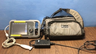 SonoSite NanoMaxx Ref P11111-40 Ultrasound System with 1 x SonoSite L25n/13-6 MHz Ref P12092-70 Transducer / Probe and 1 x AC Power Supply in Carry Ba