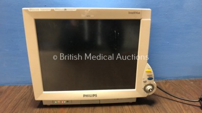 Philips M8007A Patient Monitor (Powerts Up with Blank Screen and Missing Dial-See Photos)