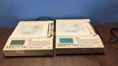 2 x Philips 300pi Pagewriter ECG Machines (Both Power Up)