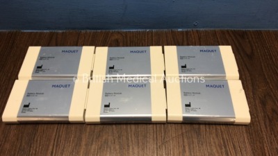 6 x Maquet Battery Modules Ref.64 87 180 for Maquet Servo I, Servo S and Servo U Ventilators