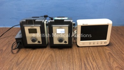 Mixed Lot Including 2 x Philips Respironics REMstar Pro C-Flex+ CPAP with 1 x Power Supply (Power Up) and 1 x iocare iM7 Monitor (No Power Supply)