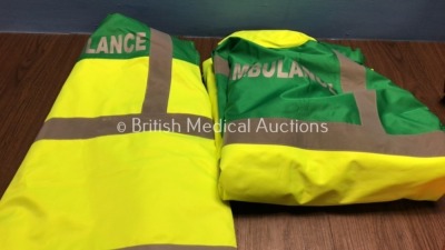 Job Lot Various Emergency Equipment Including 2 x Ambulance Jackets, 1 x Bag and Ferno Frac-Straps - 3
