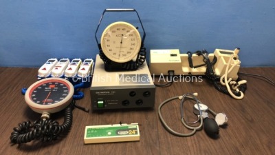 Mixed Lot Including 4 x Genius 2 Thermometers with Base Units (2 Power Up, 2 No Power) 1 x Olympus TSH Telescope Heater Unit (Powers Up) 1 x Graseby M