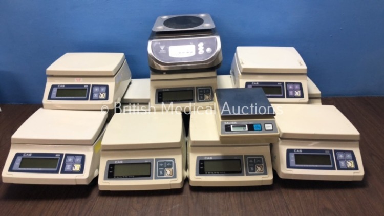 Job Lot of Digital Weighing Scales (2 Power Up, All Others Untested Due to Missing Batteries)