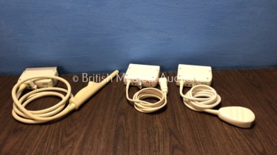 Job Lot of ATL Transducers Including 1 x ATL C9-5 Transducer / Probe, 1 x ATL P4-2 Transducer / Probe and 1 x ATL C7-4 Transducer / Probe