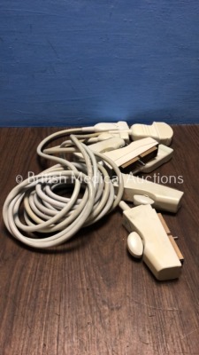 Job Lot of Acuson Transducer / Probes Including 1 x Acuson L7 Needle Guide Transducer / Probe (Missing Clip-See Photo) 1 x Acuson V5 Micro Case Trans