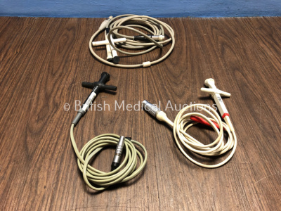 Job Lot Including 1 x GE 2.0 MHz Ultrasound Transducer / Probe, 2 x Toshiba 1.9 MHz Ultrasound Transducer / Probe and 1 x Lemo FGG.3B Ultrasound Trans