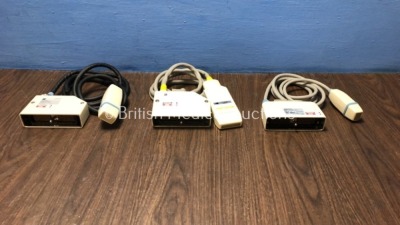 Job Lot of Toshiba Transducer / Probes Including 1 x Toshiba PSF-25LT Ultrasound Transducer / Probe and 1 x Toshiba PSF-25CT Ultrasound Transducer / P