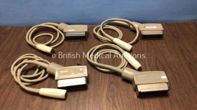 Job Lot of Hewlett Packard Ultrasound Transducer / Probes Including 1 x Hewlett Packard 5.0 MHz Ultrasound Transducer / Probe, 1 x Hewlett Packard 2.5