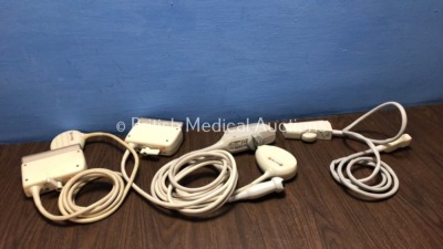 Job Lot of Ultrasound Transducer / Probes Including 2 x ATL C3.5 76R Transducer / Probes, 1 x Philips C4-2 Transducer / Probe and 1 x Acuson V5 Transd