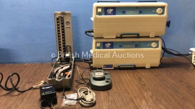 Mixed Lot Including 1 x Medtronics MiniMed Insulin Pump with AC Power Supply (No Power) 1 x Acuson Blood Pressure Monitor, 2 x Nimbus II Flotation Sys