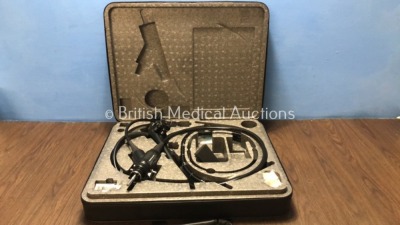 Fujinon EG-530FL Video Gastroscope In Case Engineer's Report : Optics - No Fault Found, Angulation - L/R Requires Slight Adjustment, Patient Tube - No