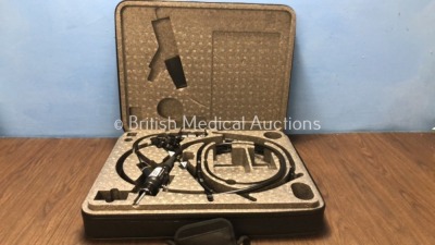 Fujinon EC-590WLF Video Gastroscope In Case Engineer's Report : Optics - No Fault Found, Angulation - Up Angle Inoperative, Others Short, Insertion Tu