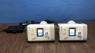 2 x ResMed AirSense 10 Autoset for Her CPAP Units (Both Power Up)