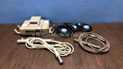 Mixed Lot Including 1 x Drager Infinity Docking Station, 1 x Smith & Nephew Footswitch, 1 x Atlantech Shaver Handpiece and 1 x Linvatec C9840 Handpiec