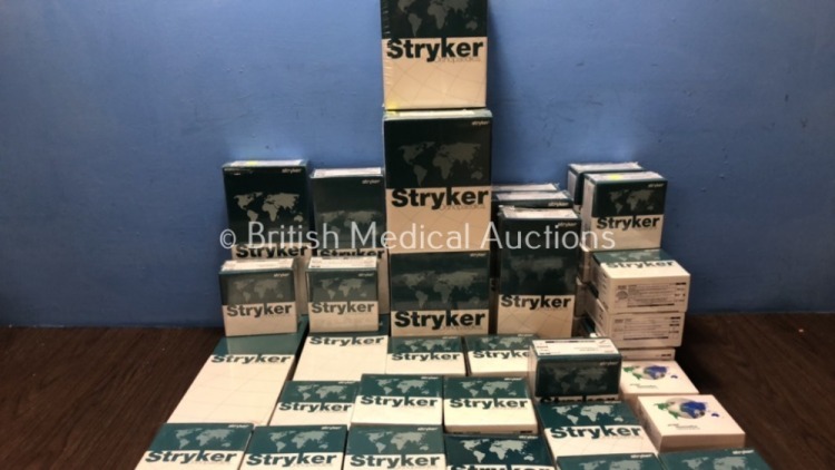 Job Lot of Stryker Orthopaedics Including Acetabular Shells, Hip Stems, Insertsd and Femoral Head *Out of Date*