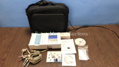 Welch Allyn Ref 405881 Electrocardiograph Machine with 1 x 10 Lead ECG Lead and Accessories in Carry Bag (Powers Up in Excellent Condition)