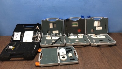 Mixed Lot Including 1 x Huntleigh D500 Mini Doppler Unit (Powers Up) 4 x Carefusion Micro CO Meters (2 Power Up, 2 No Power)