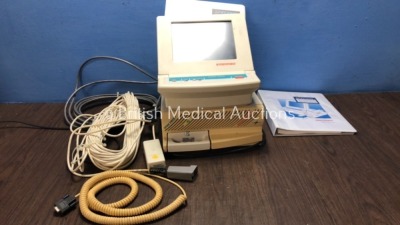 Medrad MR Injection System with 1 x User Manual and Connection Leads (Powers Up with Blank and Cracked Screen)