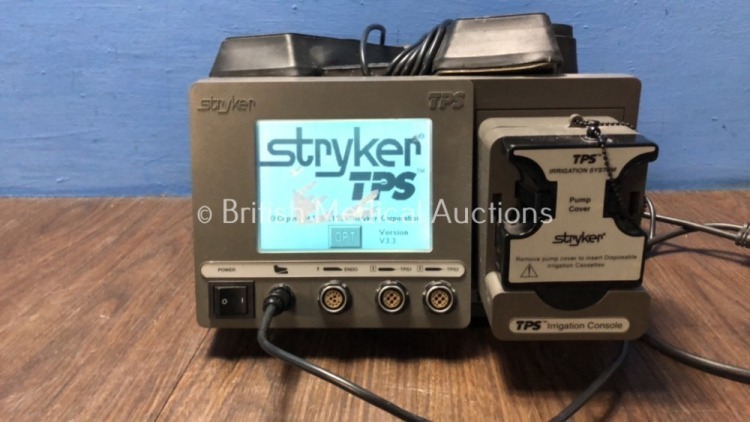 Stryker TPS Irrigation Console with Footswitch Software Version V3.3 (Powers Up)