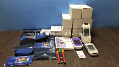 Mixed Lot Including Insulin Delivery Pens, Protective Pouches and Accu Chek Blood Glucose Monitors
