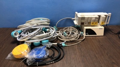 Mixed Lot Including 7 x Ultraflow 02/N20 Hoses, 1 x Judd Medical Footswitch, 4 x Philips M3081-61602 Cables, 4 x Philips BIS Modules (1 with Missing C