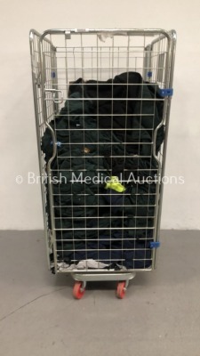 Cage of Mixed Ambulance Uniforms (Cage Not Included)