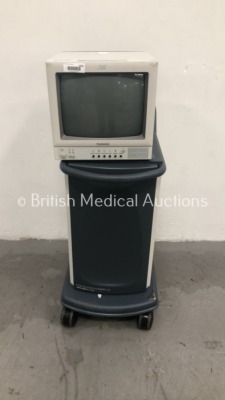 Panasonic MT-1470 Colour Monitor on Trolley (Powers Up)