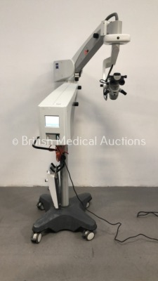 Carl Zeiss OPMI Lumera i Surgical Microscope with Carl Zeiss f170 BInoculars, 2 x 10x Eyepieces, Zeiss f200 APO Lens and Footswitch on Zeiss Stand (Po