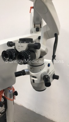 Carl Zeiss OPMI Lumera i Surgical Microscope with Carl Zeiss f170 BInoculars, 2 x 10x Eyepieces, Zeiss f200 APO Lens and Footswitch on Zeiss Stand (Po - 9