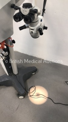 Carl Zeiss OPMI Lumera i Surgical Microscope with Carl Zeiss f170 BInoculars, 2 x 10x Eyepieces, Zeiss f200 APO Lens and Footswitch on Zeiss Stand (Po - 10