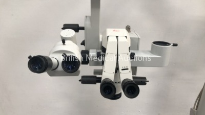 Leica Wild Heerbrugg M690 Dual Operated Surgical Microscope with 2 x Binoculars, 2 x 10x/21 Eyepieces, 2 x 8.33x/22 Eyepieces, f200mm SL Lens and 3 x - 3