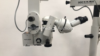 Leica Wild Heerbrugg M690 Dual Operated Surgical Microscope with 2 x Binoculars, 2 x 10x/21 Eyepieces, 2 x 8.33x/22 Eyepieces, f200mm SL Lens and 3 x - 12