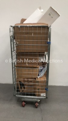 Cage of Mixed Consumables Including Maxter Nasogastric Feeding Tubes, Covidien T>E>D Anti-Embolism Stockings and Intuitive Harmonic ACE Curved Shears Inserts – Majority Out of Date (Cage Not Included)