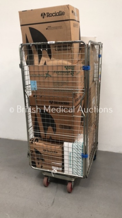 Cage of Mixed Consumables - Including Echelon Flex 45 Long Articulating Endoscopic Linear Cutter, Ideal Disposable Non Stick Straight Tip Forceps and Rocialle SO Pack Flexible Cystoscopy Male 101 Diagnostic Packs – Majority Out of Date - (Cage Not Include