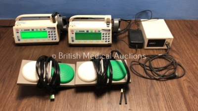 Mixed Lot Including 2 x Smiths Medfusion 3500 Syringe Pumps (Both Power Up, 1 With Alarm and Broken Handle - See Photos) 1 x Leica 2 Camera Processor