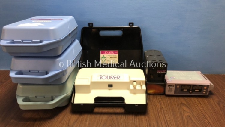 Job Lot Including 3 x Medix AC2000 Nebulisers, 1 x Tourer Portable TO1 Nebuliser, 1 x Tourer Lite The New Generation Nebuliser and 1 x Nellcor Oximax