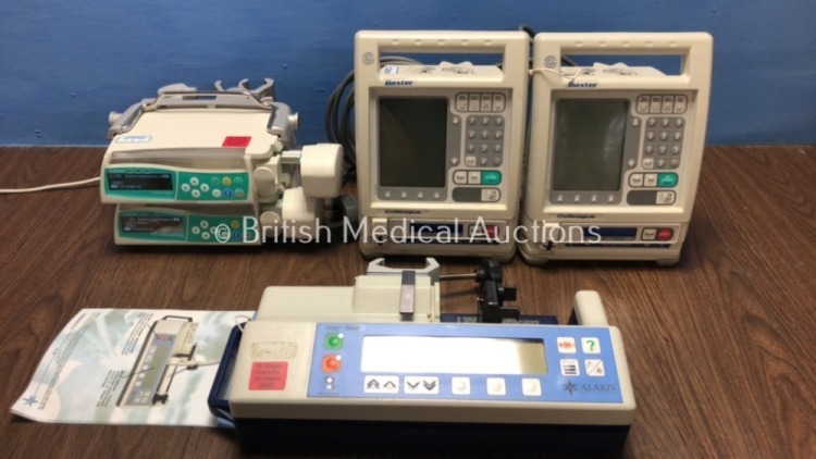 Job Lot Including 2 x B.Braun Perfusor Space Infusion Pumps with 1 x Power Supply (Power Up) 2 x Baxter Colleague Infusion Pumps (Power Up) and 1 x Al